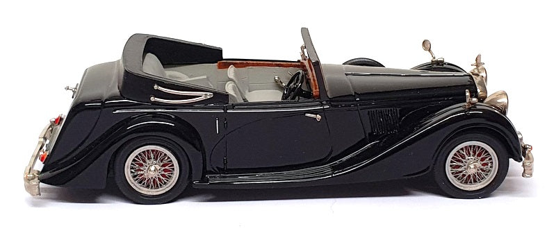Top Marques 1/43 Scale HE9 - 1938 Alvis Speed 25 Charlesworth Convertible Black