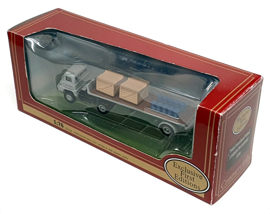 EFE 1/76 Scale 33201 - Trader Articulated Flatbed Lorry London Transport - Grey