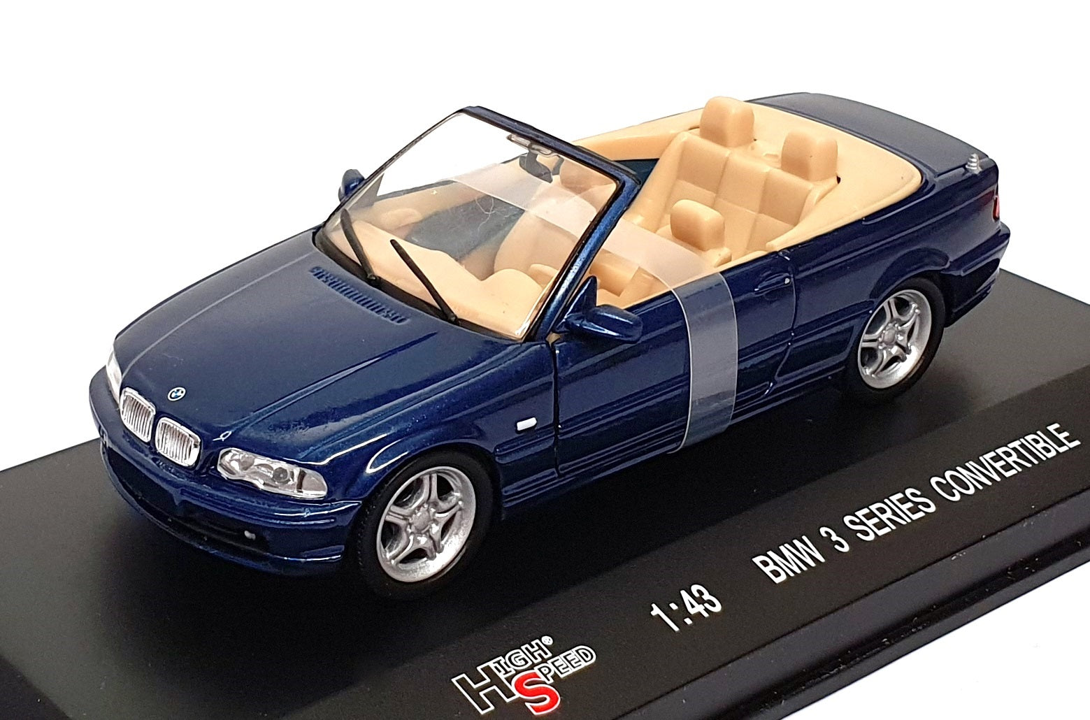 High Speed 1/43 Scale Diecast 43KFB1S - BMW 3 Series Convertible - Blue