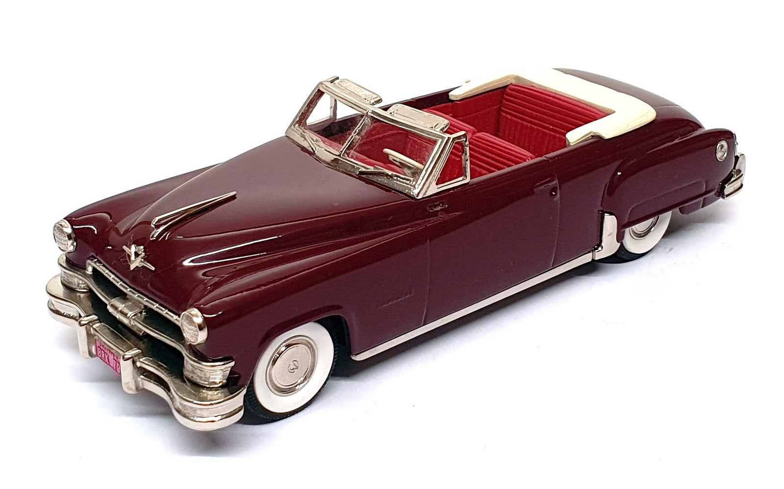 Brooklin Models 1/43 Scale BRK79 - 1951 Chrysler Imperial Convertible - Maroon