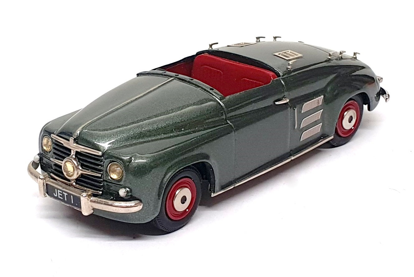 Crossway Models 1/43 Scale CM15 - Rover Jet 1 Gas Turbine Car - Met. Grey/Green