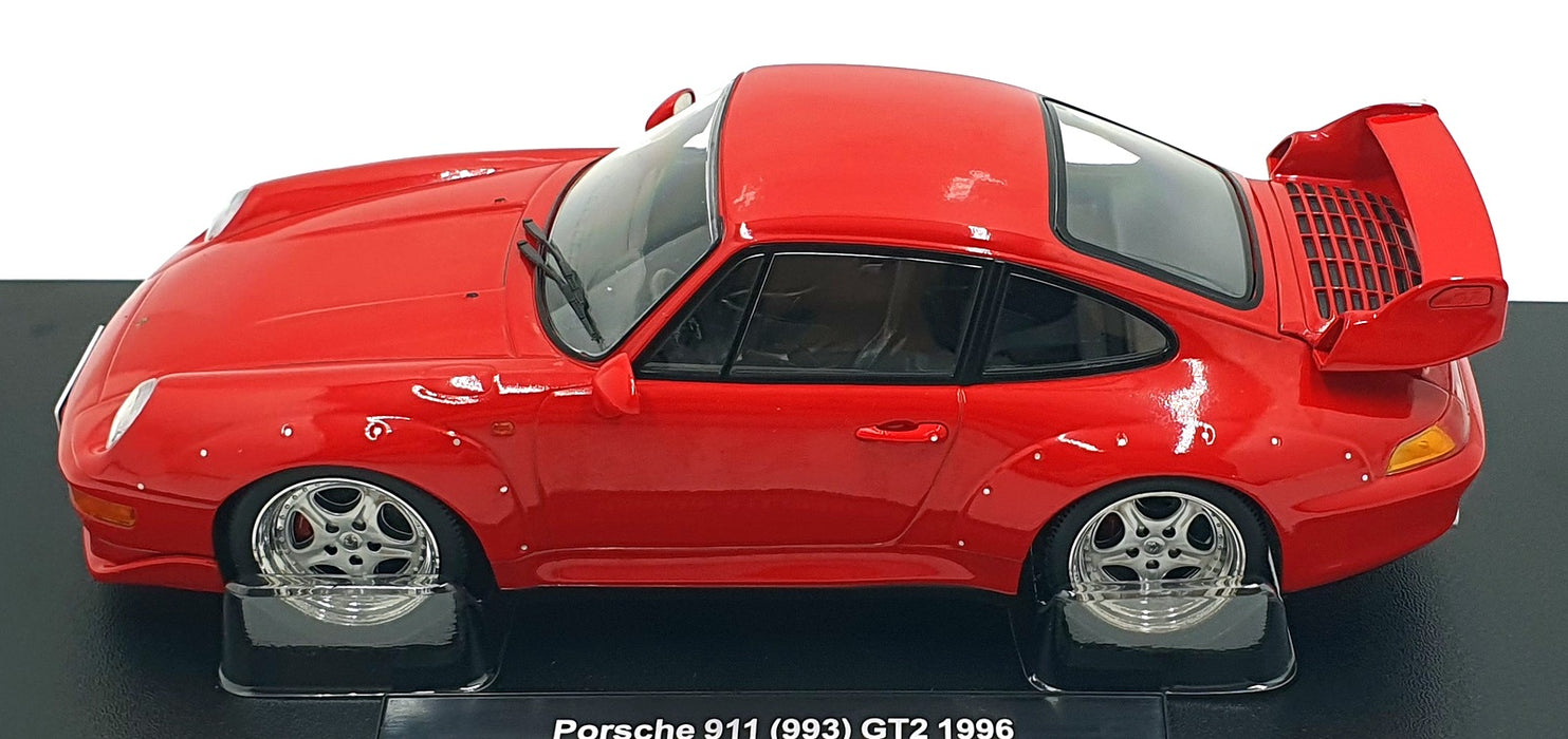 KK Scale 1/18 Scale KKDC181425S - 1996 Porsche 911 (993) GT2 - Red