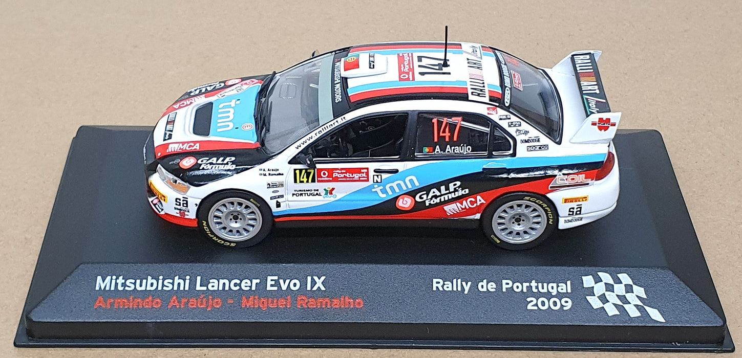 Altaya 1/43 Scale 71025B - Mitsubishi Lancer Evo IX #147 Portugal Rally ...