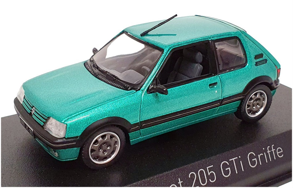 Norev 1/43 Scale Diecast 471722 - 1990 Peugeot 205 GTi Griffe - Green