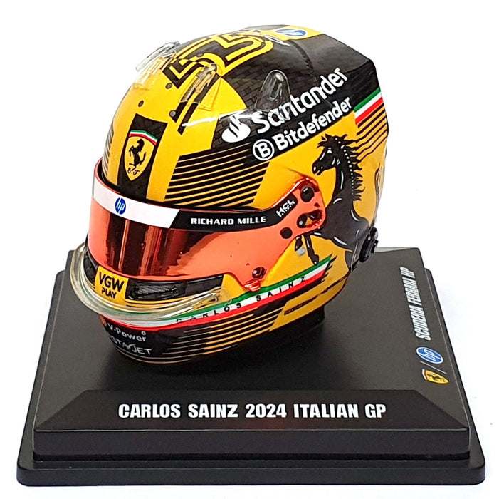Look Smart 1/5 Scale LSHEL005 - F1 Helmet Carlos Sainz Ferrari Italian GP 2024