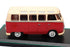 Cararama 1/43 Scale CARA27 - Volkswagen VW Samba Bus - Beige/Red