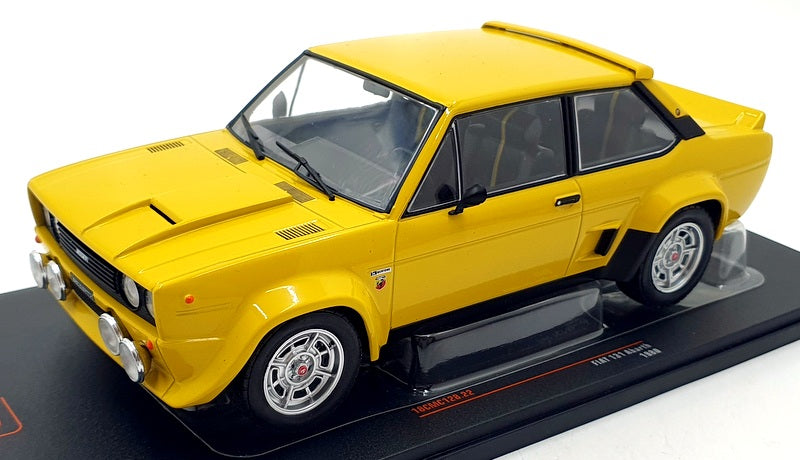 IXO Models 1/18 Scale Diecast 18CMC128 - Fiat 131 Abarth 1980 - Yellow
