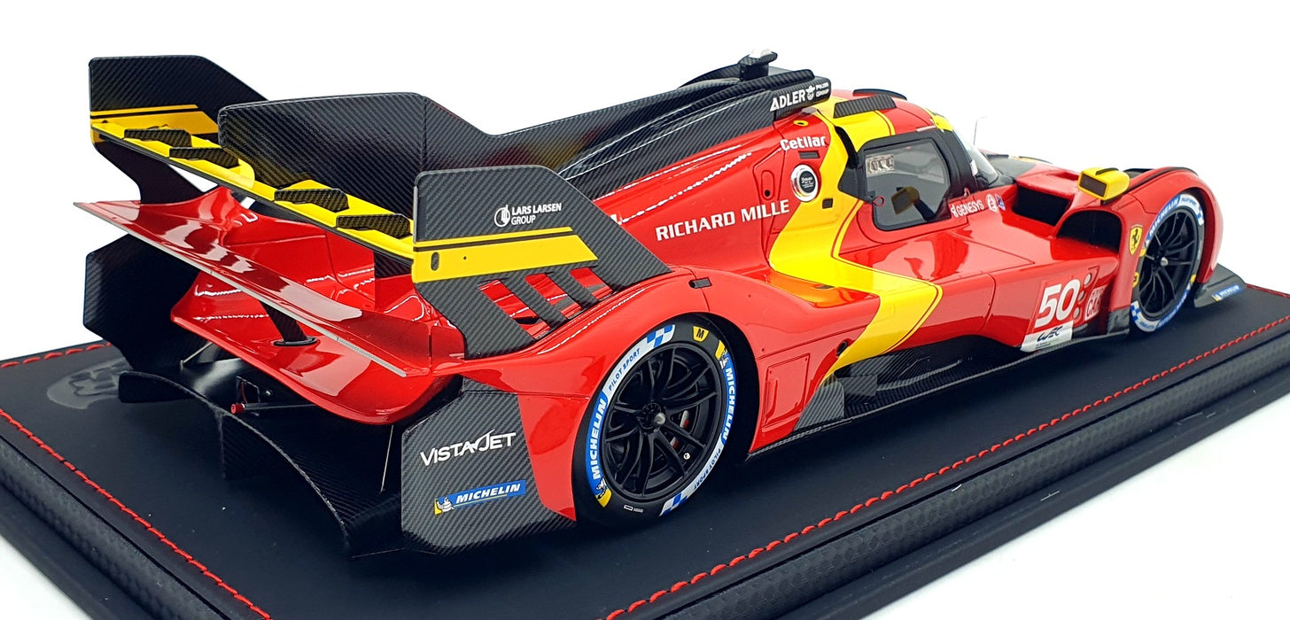 BBR 1/18 Scale P18226 - Ferrari 499P Hypercar 2022 Le Mans #50 Launch