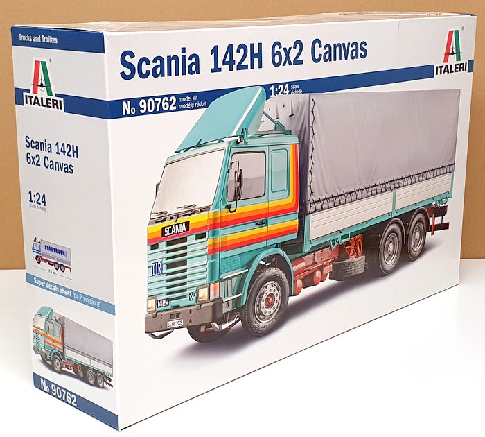 Italeri 1/24 Scale Unassembled Kit 90762 - Scania 142H 6x2 Canvas Truck