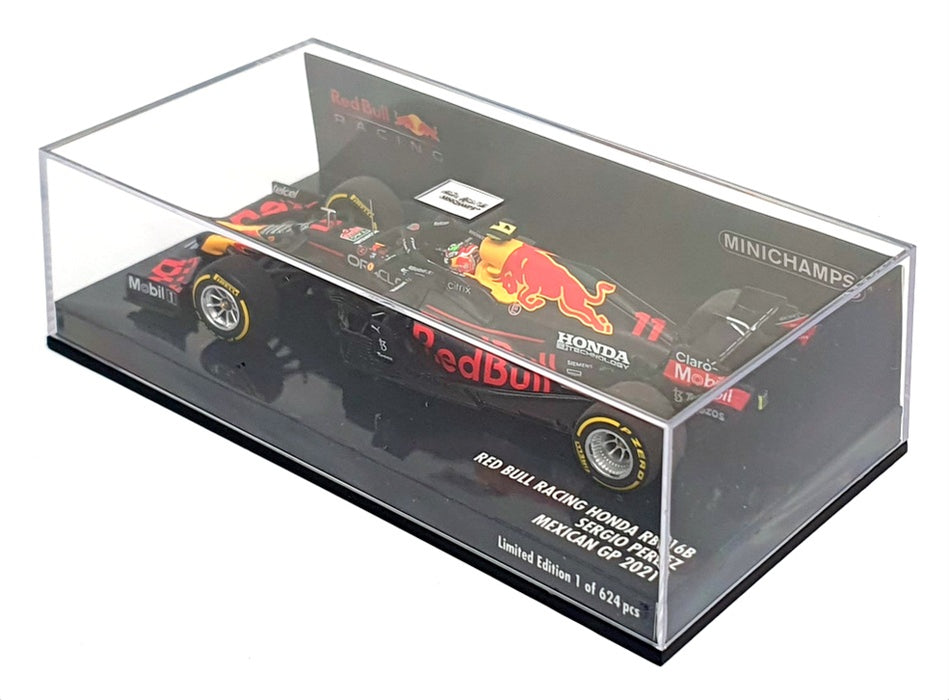 Minichamps 1/43 Scale 410 211911 - F1 Red Bull RB16B Mexican GP 2021 Perez