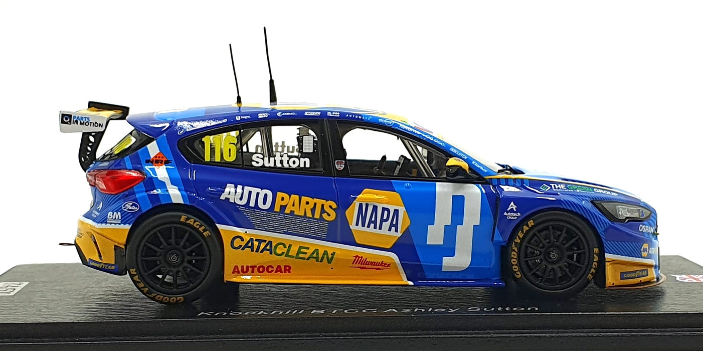 Spark 1/43 Scale UK028 - NAPA Racing UK Ford Focus #116 BTCC 2025 - Sutton