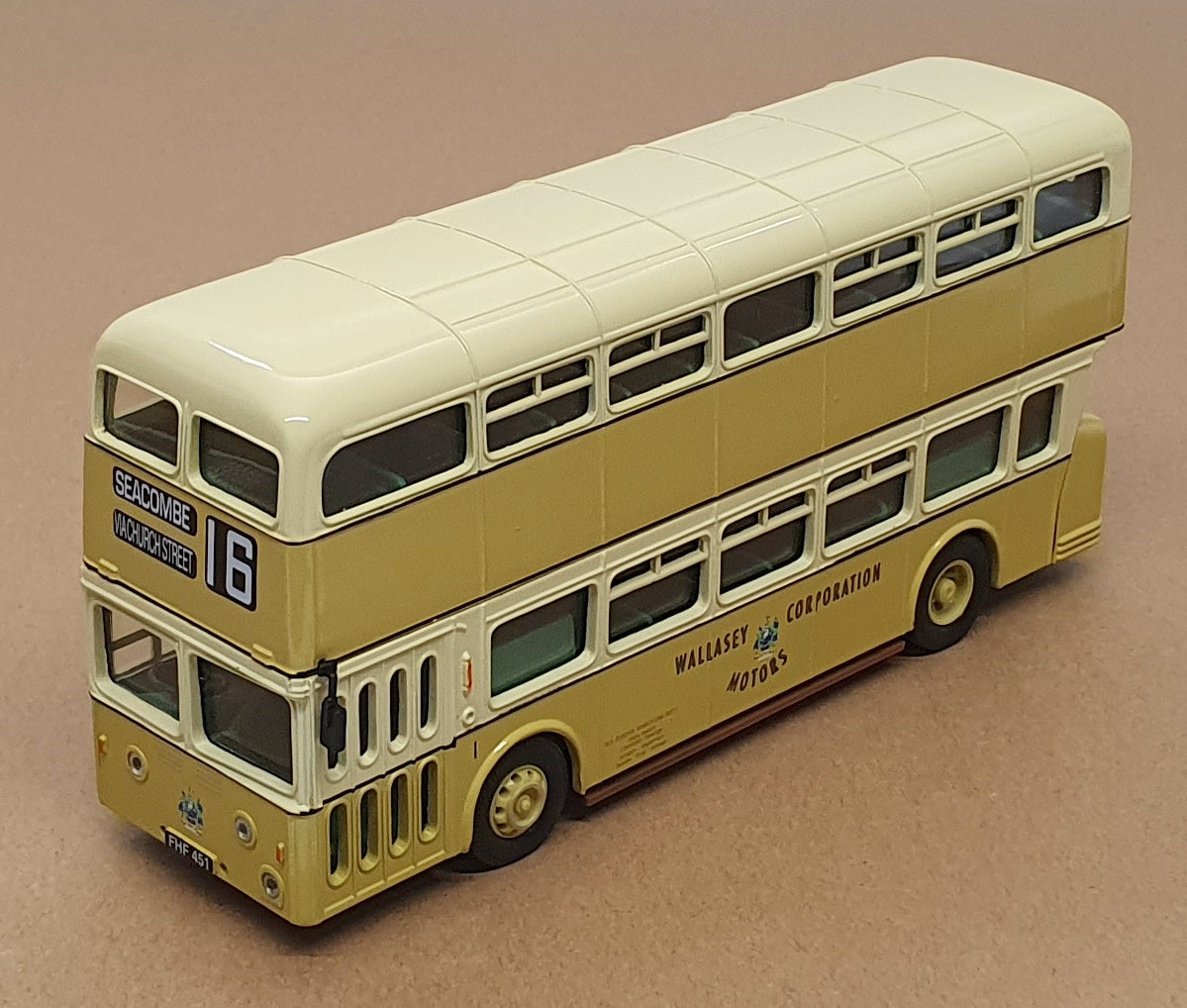 Corgi 1/50 Scale Diecast 97232 - Leyland Atlantean Bus Wallasey Rt. 16