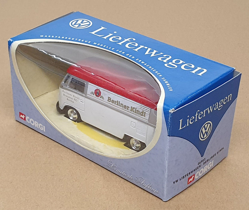 Corgi 1/43 Scale 06903 - VW Volkswagen Lieferwagen Kindl - White/Red