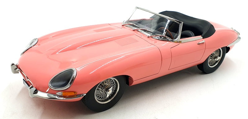 Norev 1/12 Scale Diecast 122721 - Jaguar E-Type Cabriolet 1962 - Pink