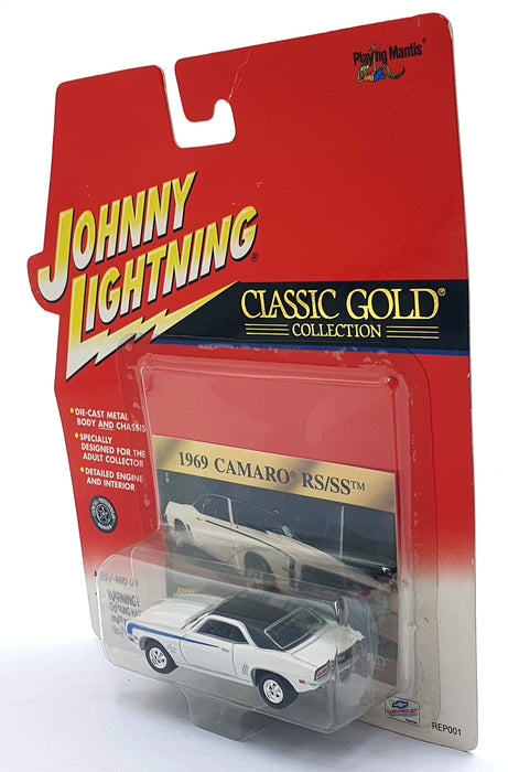 Johnny Lightning 1/64 Scale 404-09 Classic Gold '69 Chevrolet Camaro RS/SS White
