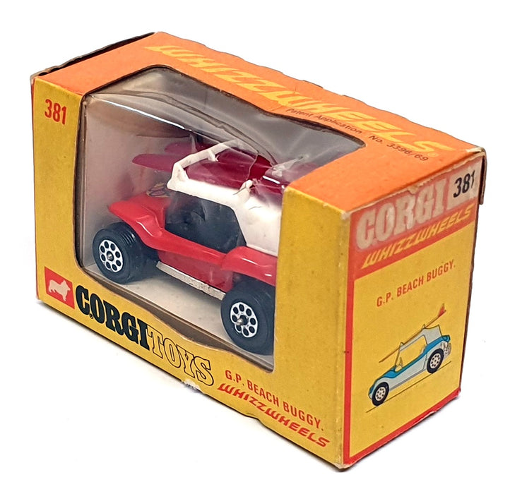 Corgi Toys 381 - G.P. Beach Buggy - Red/White