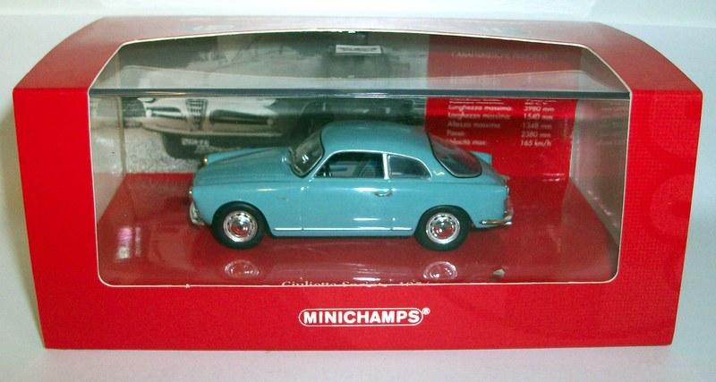 Minichamps 1/43 Scale - 403 120403 Alfa Romeo Giulietta Sprint 1954 light blue