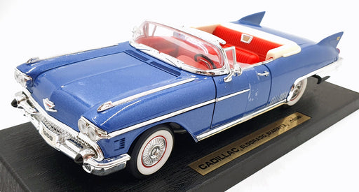 Road Signature 1/18 Scale Diecast 92158 - 1958 Cadillac Eldorado Biarritz - Blue