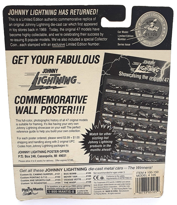 Johnny Lightning 1/64 Scale 100-150 - The Challengers VW Bug Bomb Met. Red