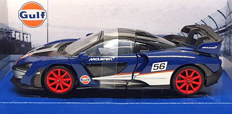 Motor Max 1/24 Scale 79668 - McLaren Senna (Gulf) Blue/Black/Silver