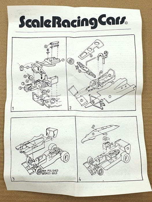 S.R.C. Models 1/43 Scale Unbuilt Kit 24-91 - 1978 F1 JPS Lotus 79