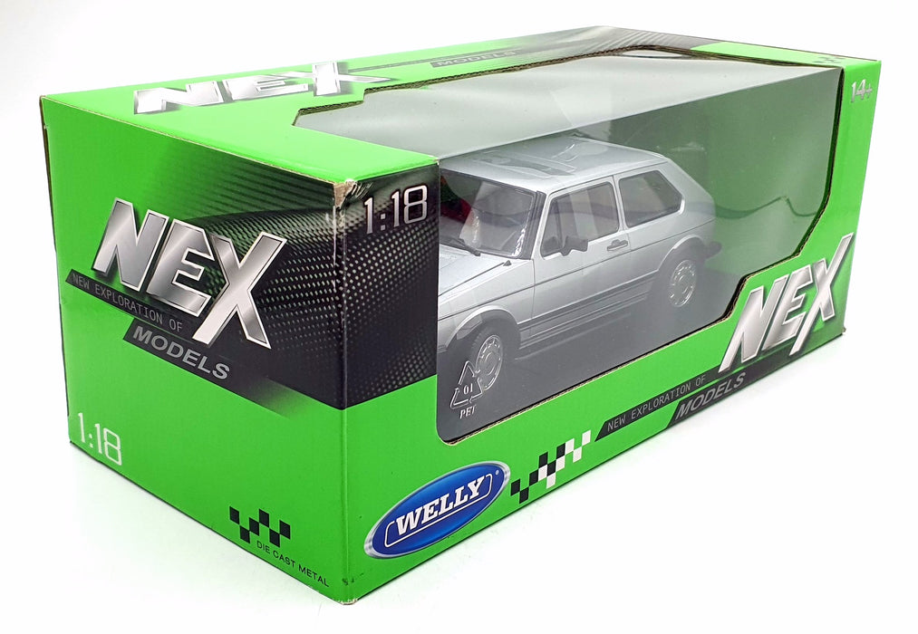 Welly 1/18 Scale Diecast 18039W - Volkswagen Golf GTi Mk1 - Silver