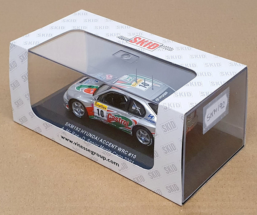 Skid Vitesse 1/43 Scale SKM192 - Hyundai Accent WRC #10 Monte Carlo 2001
