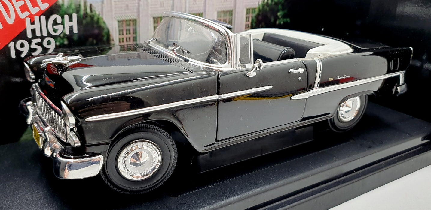 ERTL 1/18 Scale Diecast 36602 - 1955 Chevy Bel Air Grease - Black