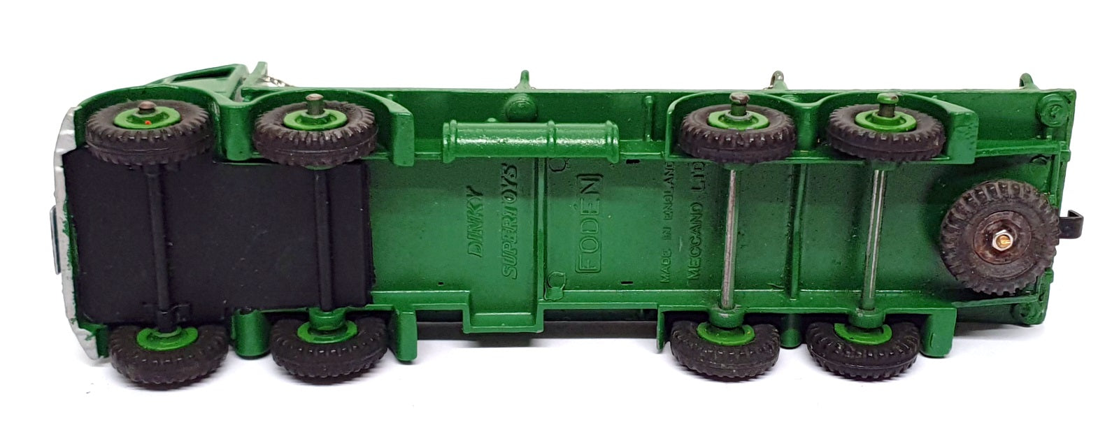Dinky Toys 505 - Foden Flat Truck With Chains - Green REPAINT