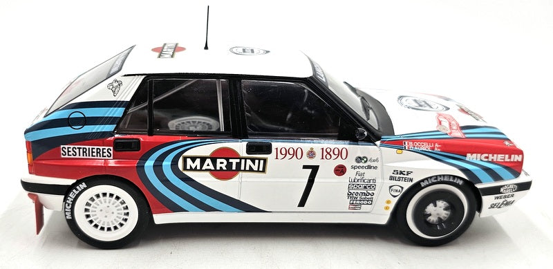 Altaya 1/18 Scale Diecast 26624C - Lancia Delta #7 D.Auriol 1990 Martini