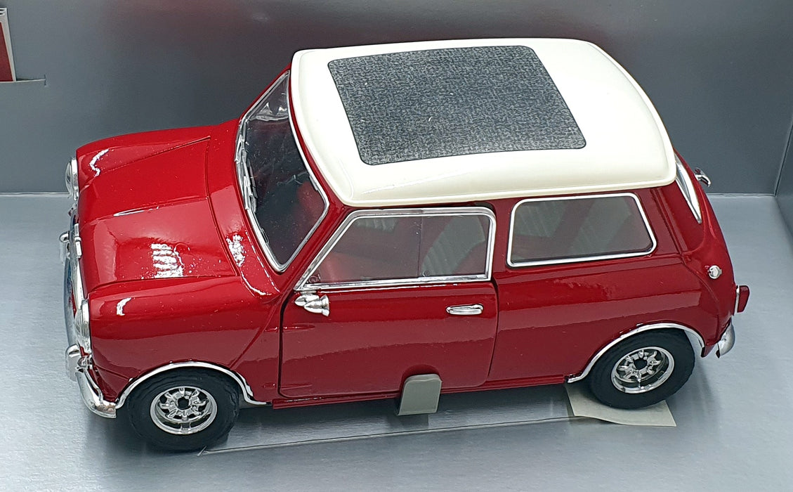 Solido 1/18 Scale Diecast 8022 - Mini Cooper S 1964 - Red/White