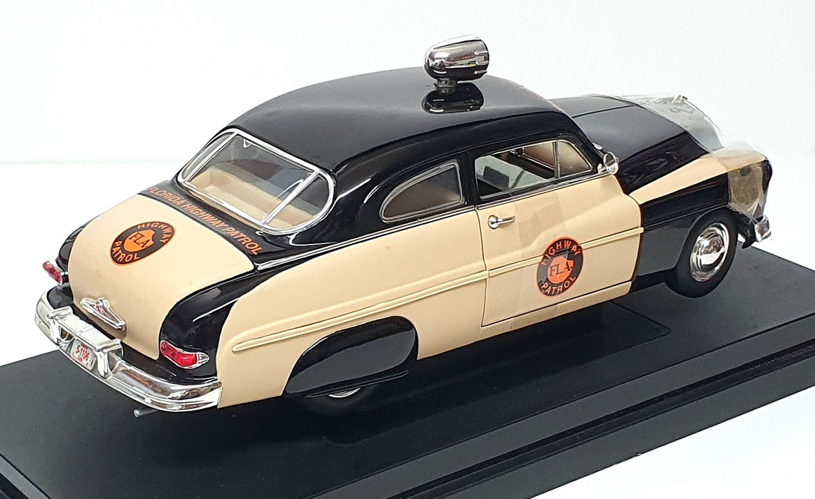 Ertl 1/18 Scale 32818 - 1949 Mercury Florida Highway Patrol Police - Black/Beige