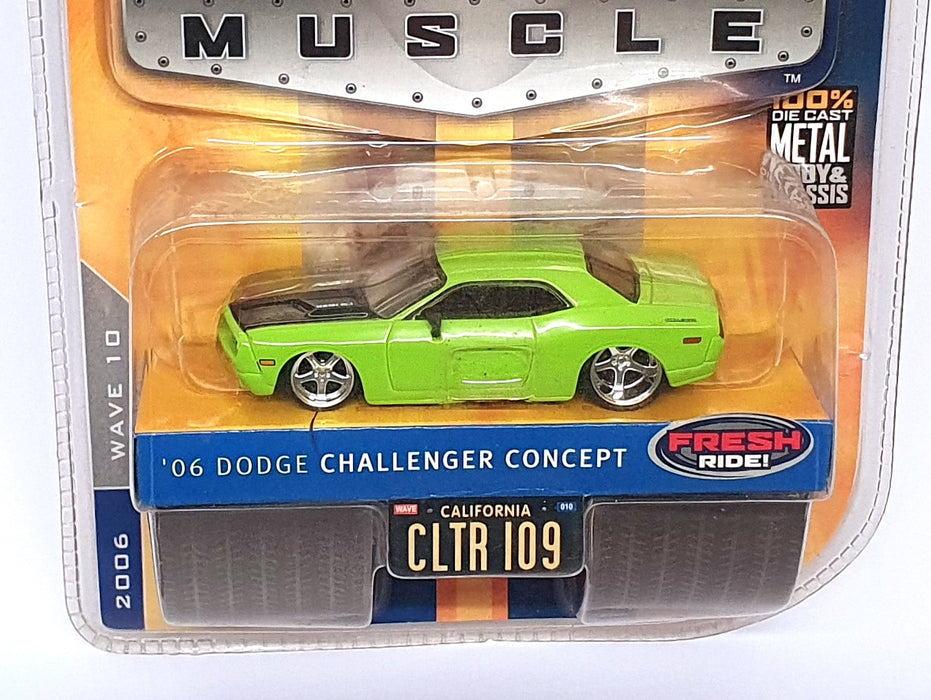 Jada Toys 1/64 Scale 12006 - 2006 Dodge Challenger Concept - Green/Black