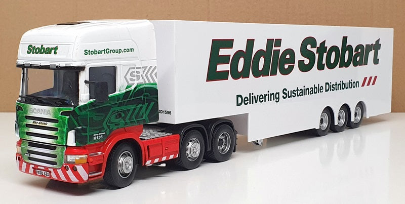 Cararama 1/50 Scale CR029 - Scania Truck & Trailer (Stobart) White/Green