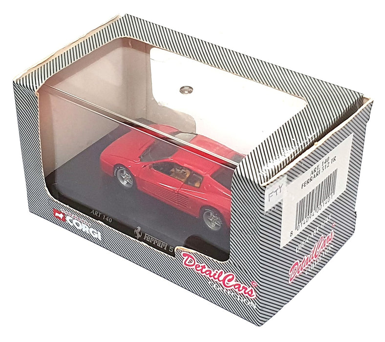 Detail Cars 1/43 Scale Diecast ART140 - Ferrari 512 Testarossa  - Red