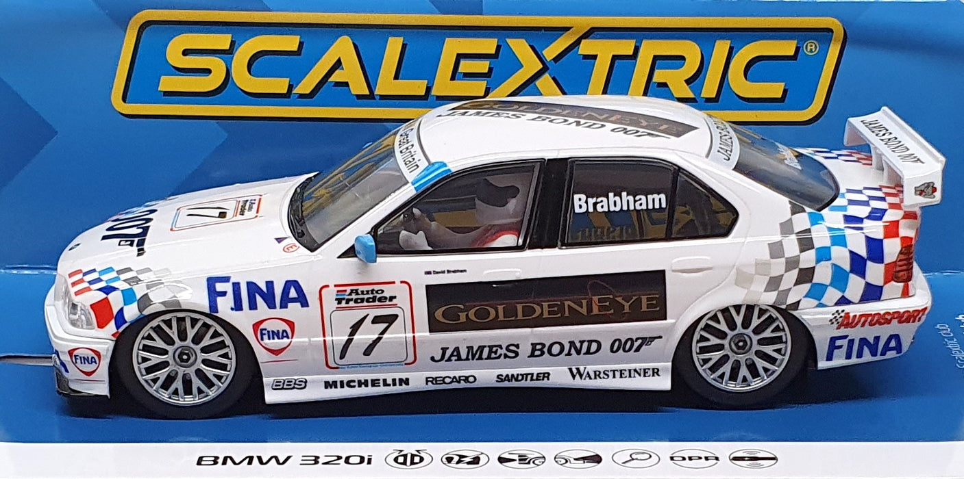 Scalextric 1/32 Scale Slot Car C4574 - BMW 320i #17 BTCC 1995 Brabham - White