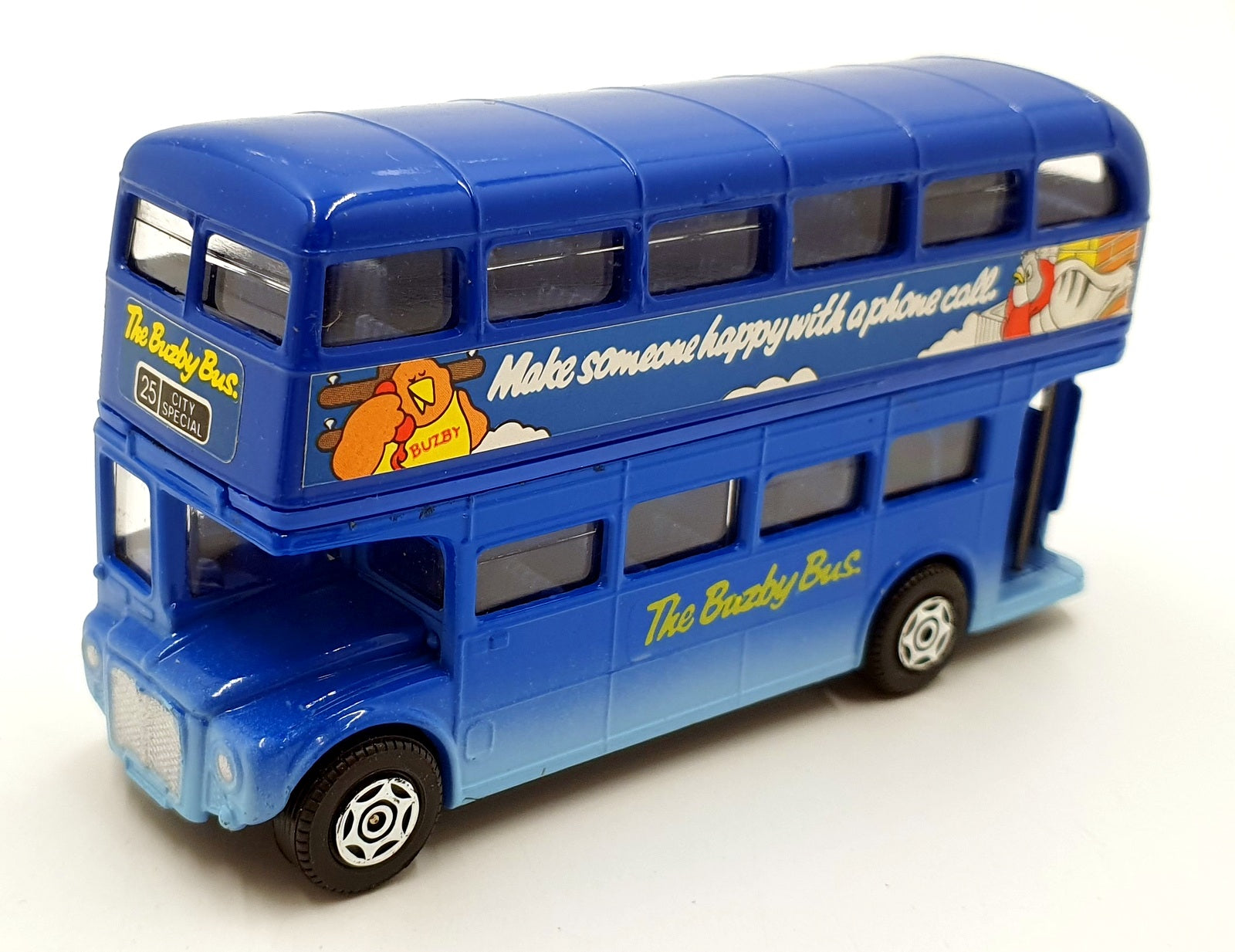 Corgi Appx 12cm Long Diecast 477 - AEC Routemaster "The Buzby Bus" - Blue