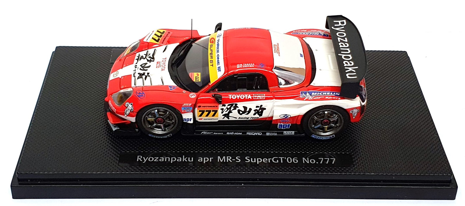 Ebbro 1/43 Scale 833 - Toyota Ryozanpaku apr MR-S SuperGT'06 #777 - White/Red