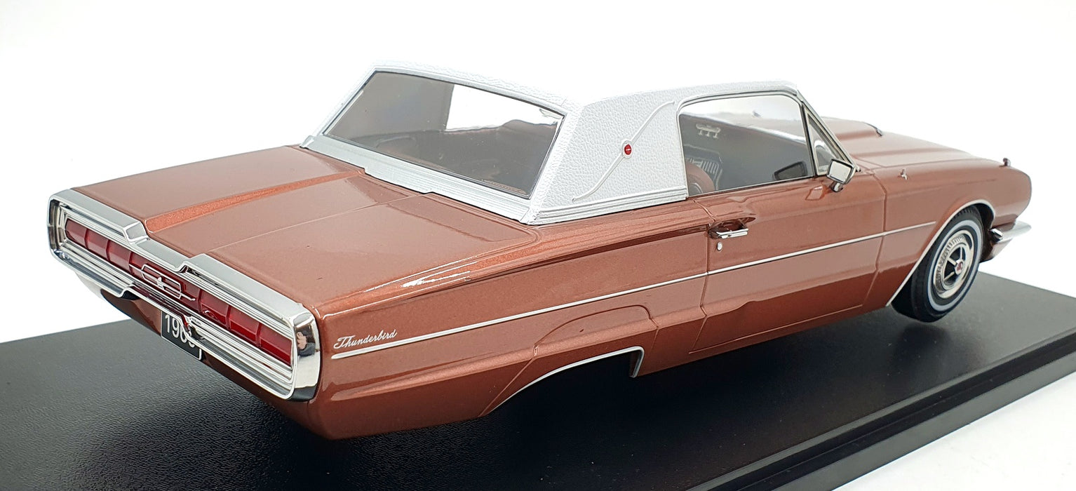 KK Scale 1/18 Scale KKDC181384 1966 Ford Thunderbird Landau Coupe Metallic Brown