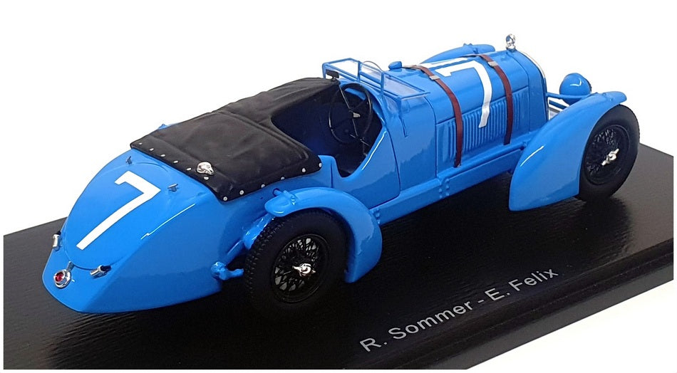 Spark 1/43 Scale S3888 - Alfa Romeo 8C 24H Le Mans 1934 #77 Sommer/Felix