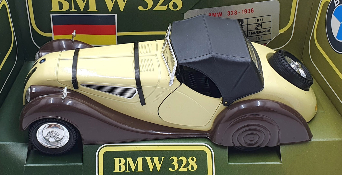 Polistil 1/16 Scale Diecast TG6 - BMW 328 - Cream/Brown