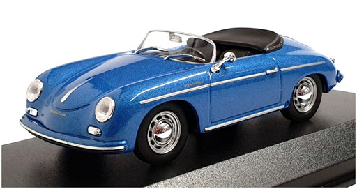 Maxichamps 1/43 Scale 940 065531 - 1956 Porsche 356 Speedster - Met Blue