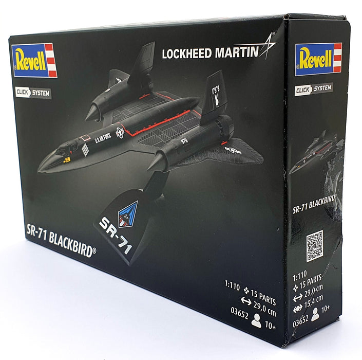 Revell 1/24 Scale Model Kit 03652 - SR-71 Blackbird Click System Lockheed Martin