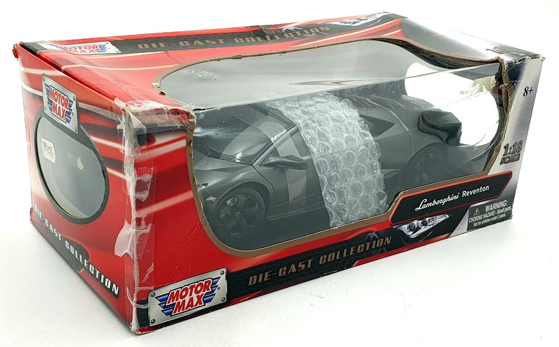 Motormax 1/18 Scale Diecast 79155 - Lamborghini Reventon Matt Grey