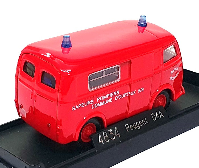 Solido 1/43 Scale 4834 - Peugeot D4A Pompiers Fire Van - Red