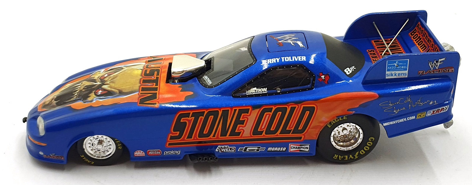 Action 1/24 Scale 100215 Chevrolet Funny Car Dragster WWF/Stone Cold Toliver