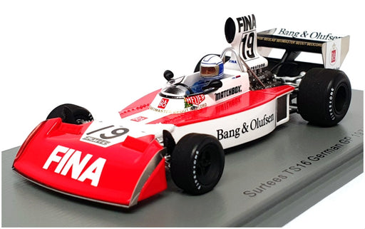 Spark 1/43 Scale S9656 - F1 Surtees TS16 German GP 1974 - #19 Mass