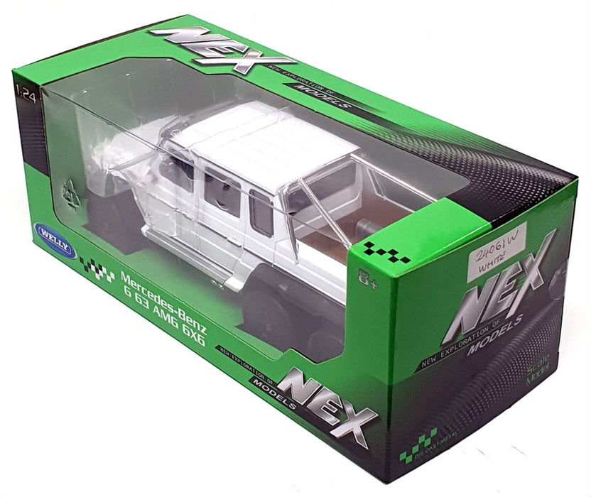 Welly NEX 1/24 Scale 24061W - Mercedes Benz G 63 AMG 6x6 - White