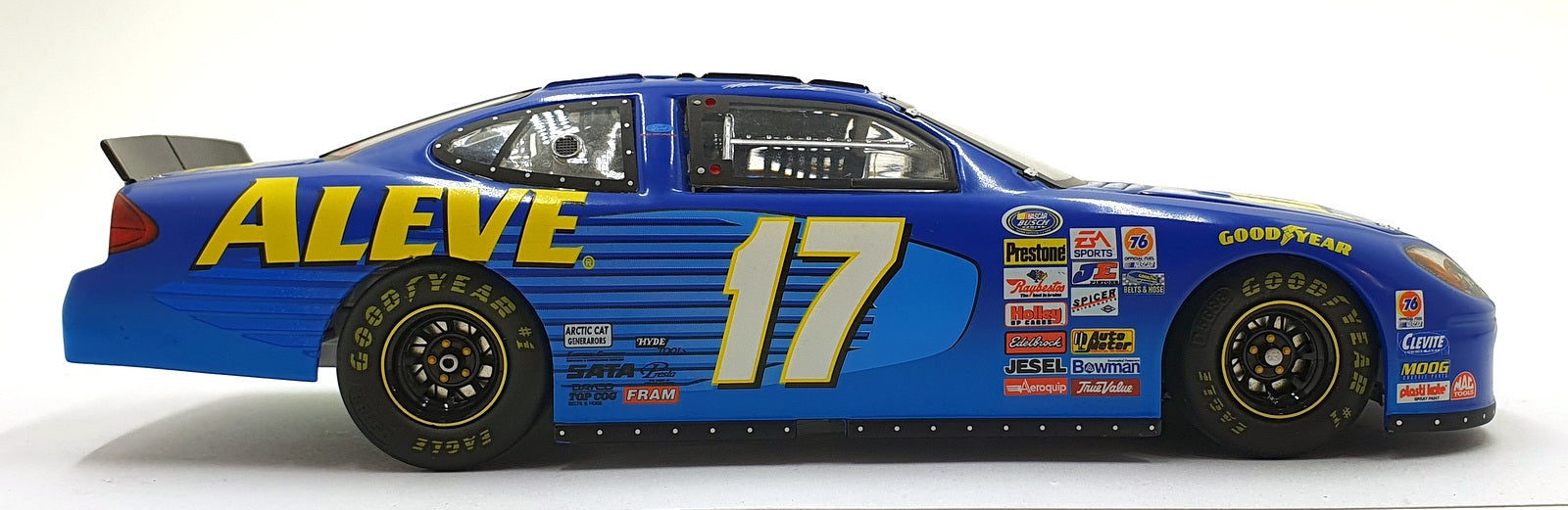 Team Caliber 1/24 Scale MK3O217AL - 2003 Ford Taurus #17 Aleve NASCAR - Kenseth