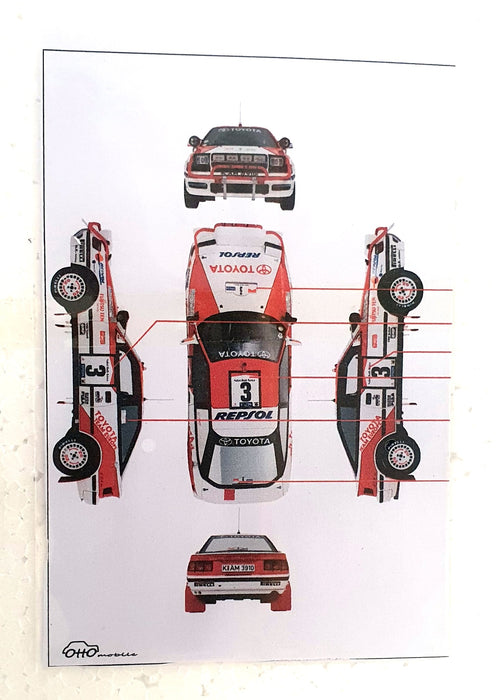 Otto 1/18 Scale OT480 Rally Pack Toyota WRC #3 Support and Trailer